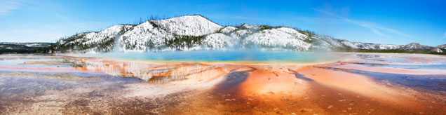 Grand Prismatic Spring in Yellowstone National Park